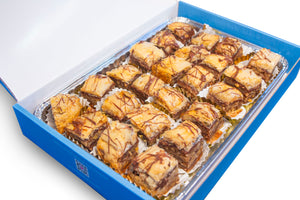Bakluva 24 Piece Party Box - 3 Flavors - Honey Walnut, Nutella, Chocolate Covered